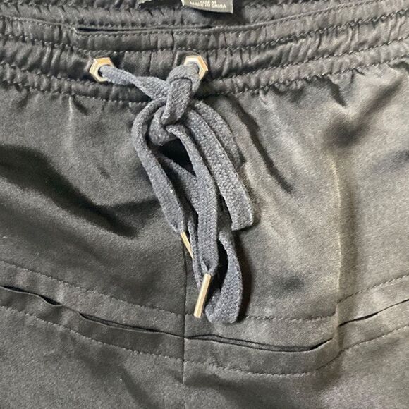 Alexander Wang Silk Drawsting Shorts Black Medium - Picture 6 of 9